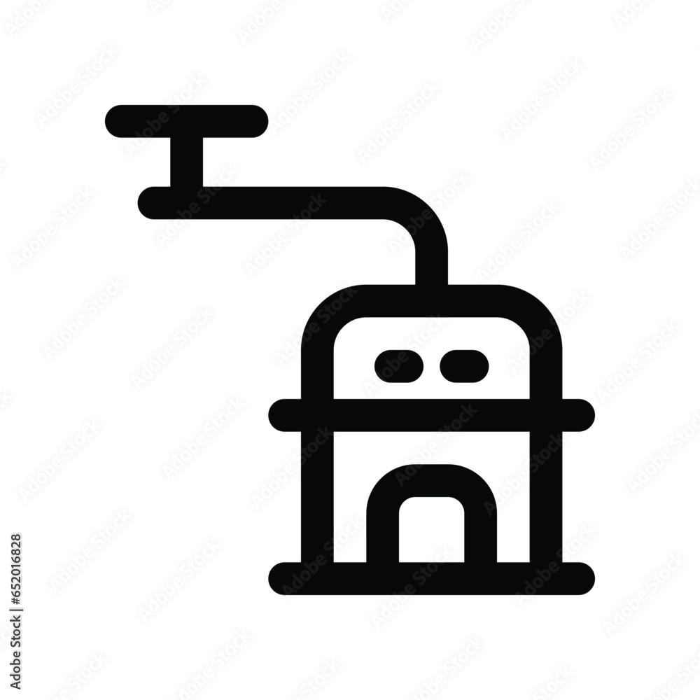 coffee grinder line icon. vector icon for your website, mobile, presentation, and logo design.