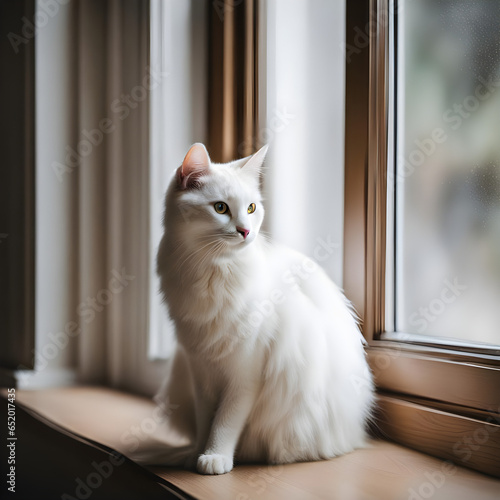 Cat near Window photo