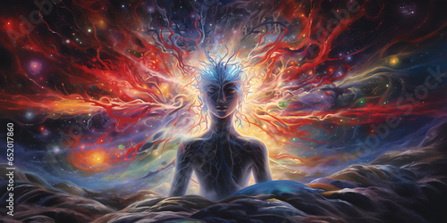 yoga and meditation, generative ai