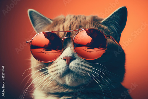 A Cat With Sunglasses Going To A Photo Shoot © Ян Заболотний