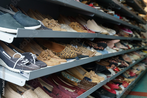 Slika na platnu Women's shoes on the store counter