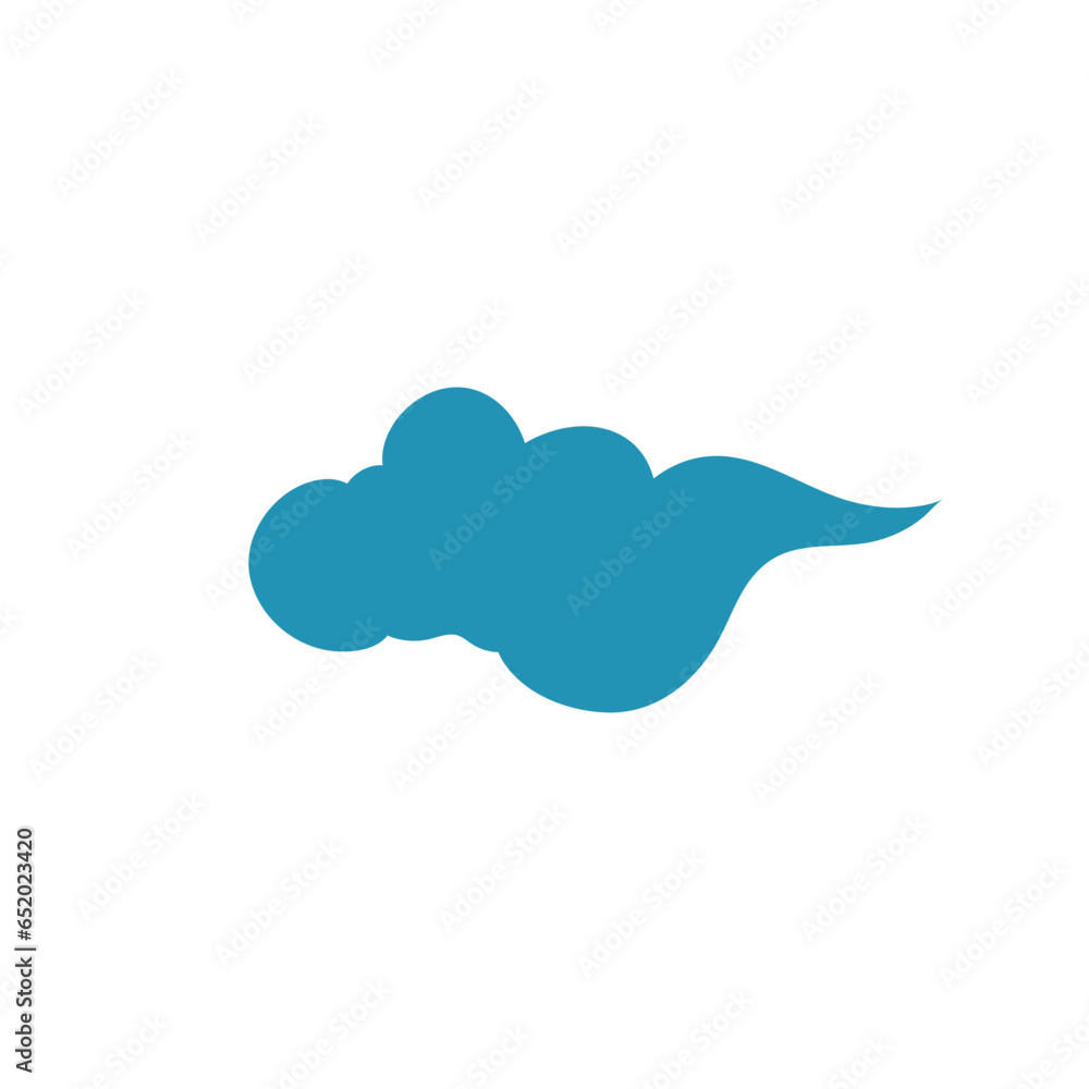 Cloud in Chinese style. Abstract blue cloudy Cloud in Chinese style. Abstract blue cloudy