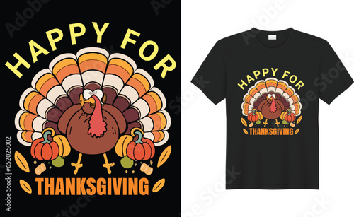 Happy Thanksgiving typography Trendy vector print-ready t-shirt Design. I was thinner before dinner, retro vintage best Holyday t-shirt design, funny Thanksgiving Day turkey Lovers t-shirt design.