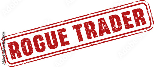 Rogue trader square grunge stamp