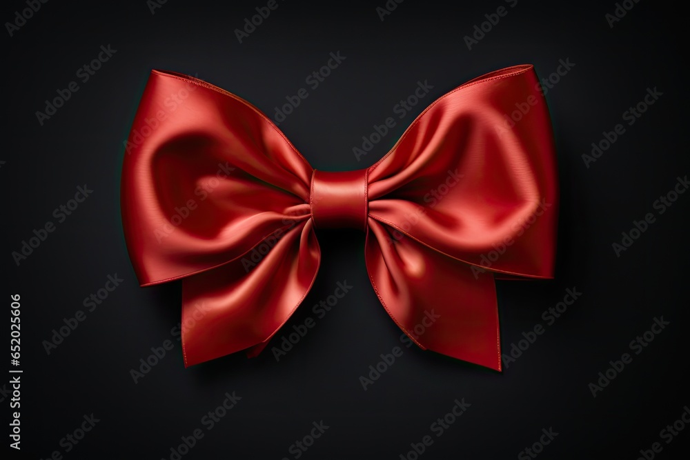 red ribbon and bow (Generative AI) red ribbon and bow (Generative AI)