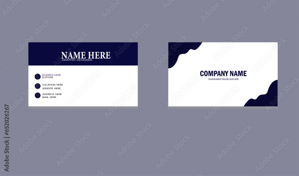 Fototapeta premium Business card,template,simple designer