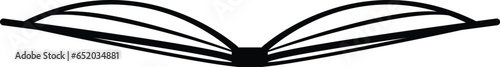 Reading line icon, Vector on white background. Simple book symbol. Vector