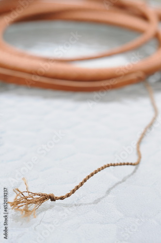 Coiled Leather Bullwhip