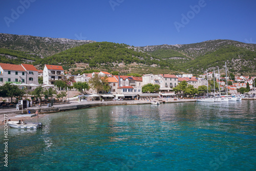 The coast of Bol village, Brac island, Dalmatia, Croatia