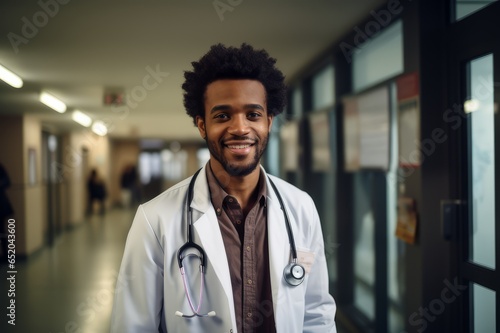 handsome African-american doctor man AI model
