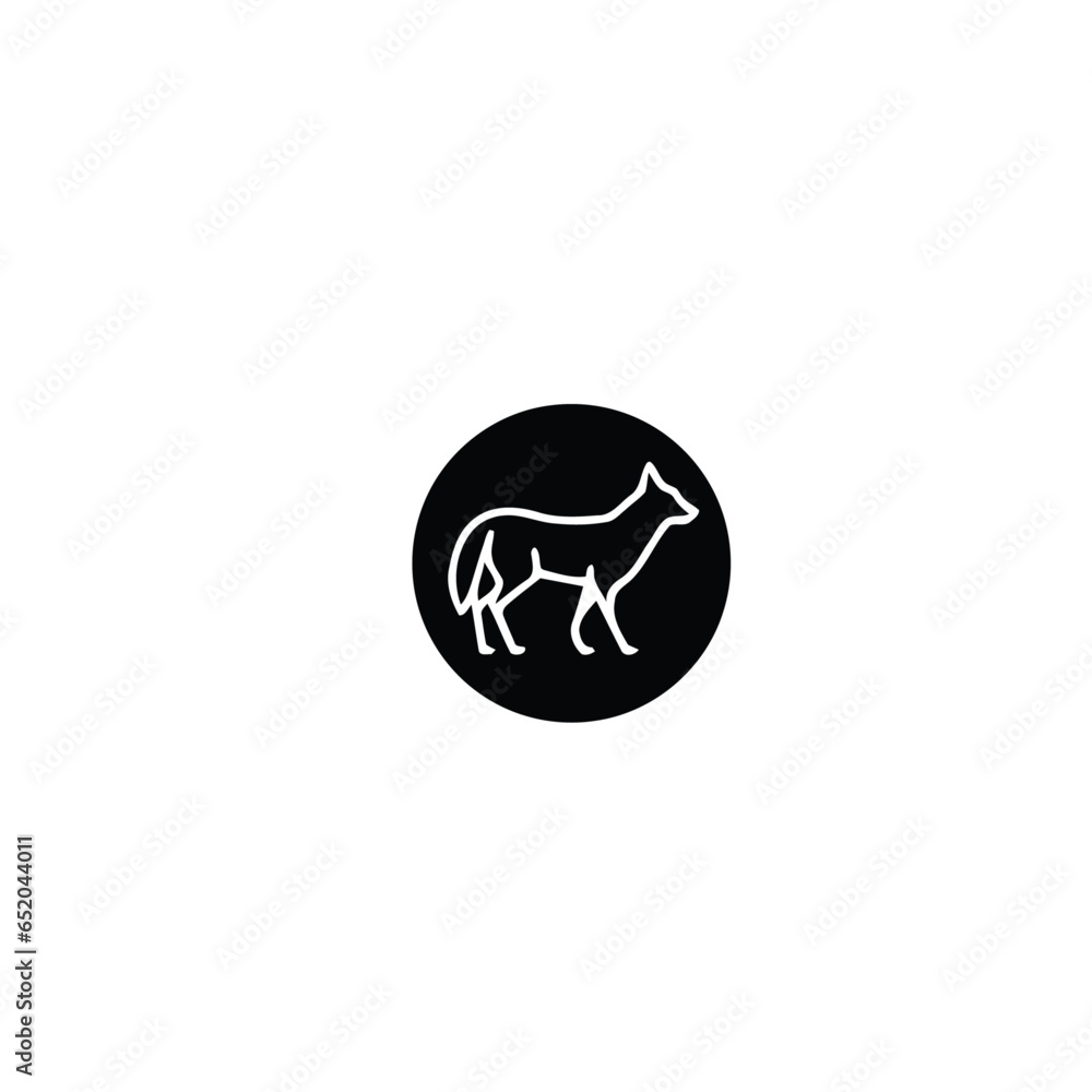 Fox vector logo art Fox vector logo art