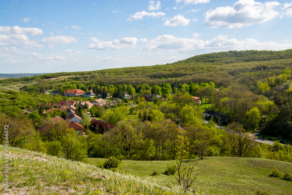 Panorama view of Gant in Hungary