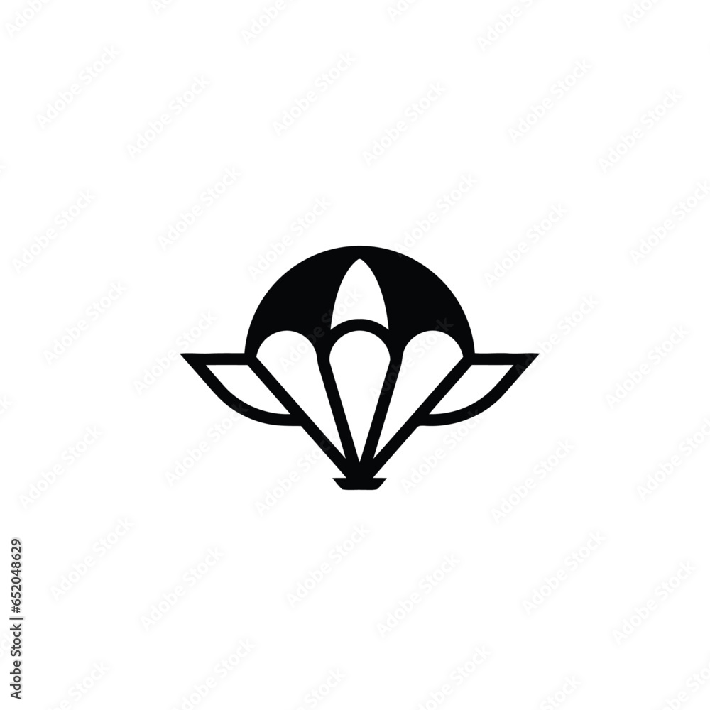 Naklejka premium Parachute icon vector art