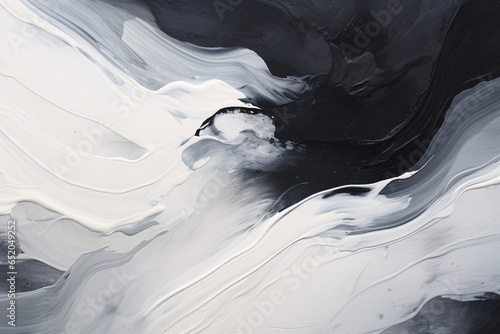 Black and White brushstrokes watercolor Wallpaper, generative ai