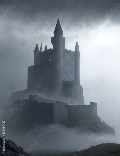 halloween theme castle  generative ai