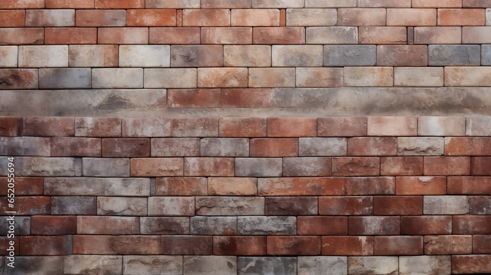 Obraz premium Brick wall texture. Background generated ai.