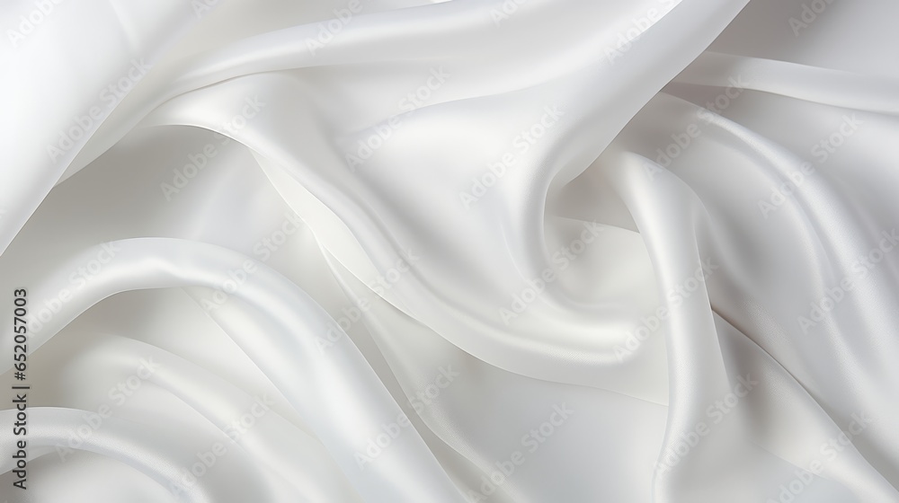 folds of fabric, white background.