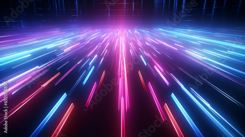 abstract background with neon light.