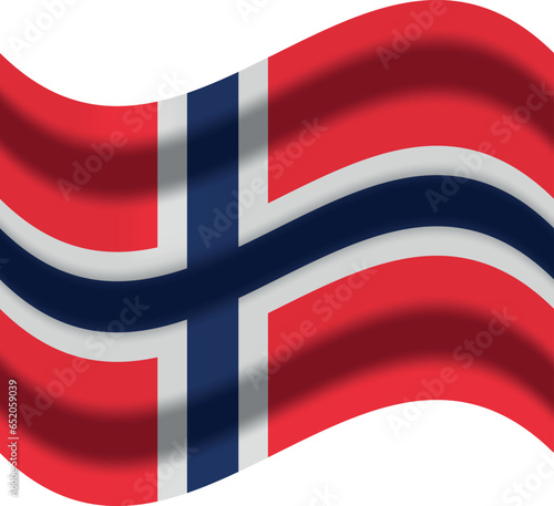 norway flag with wind icon