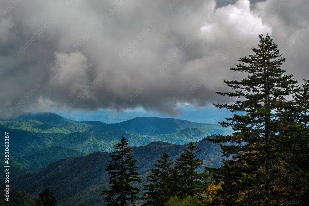 Appalachian Mountain Scene with overhanging clouds-00 Appalachian Mountain Scene with overhanging clouds-00