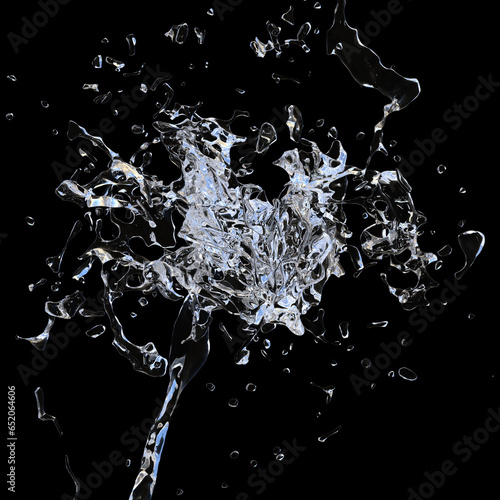 High resolution splash water overlay