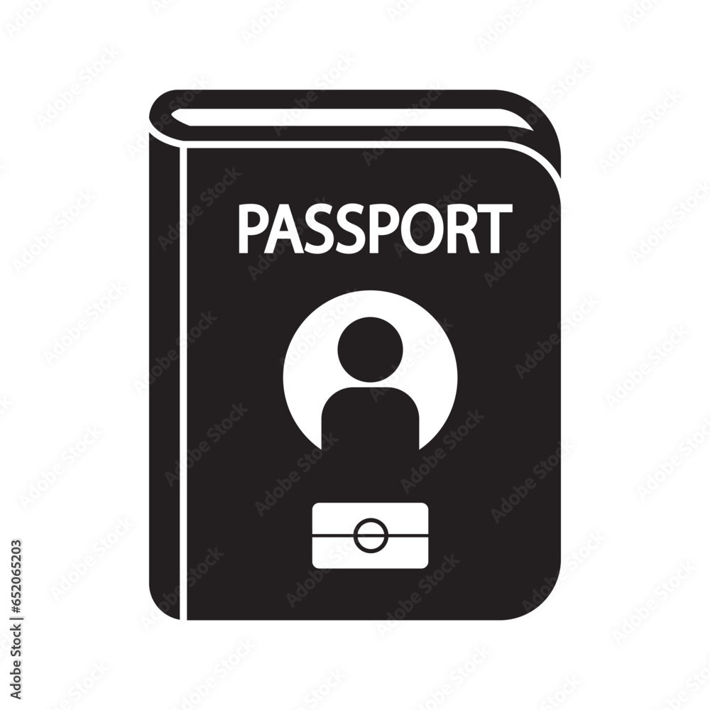 passport icon logo vector design template passport icon logo vector design template