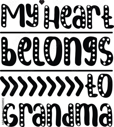 Happy Grandparents typography t-shirt design