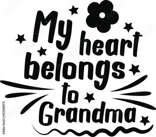Happy Grandparents typography t-shirt design