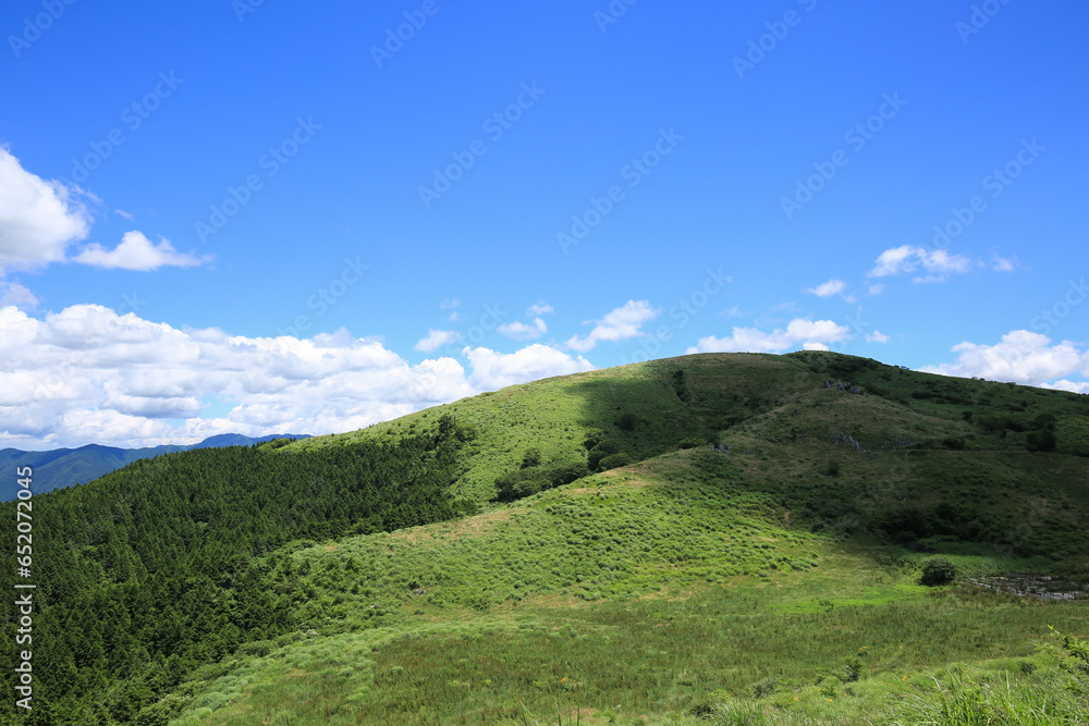 Fototapeta premium 愛媛県西予市 大野ヶ原の風景