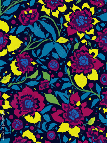 Abstract floral vector backgrounds. High quality vibrant colors modern designs versatile use.  