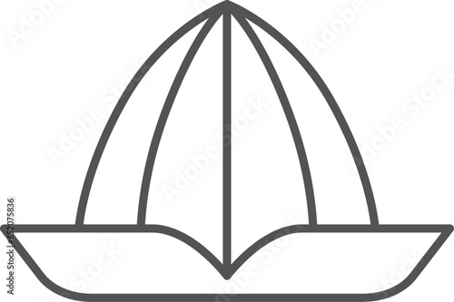 日用品の単品イラストアイコン　レモン絞り機