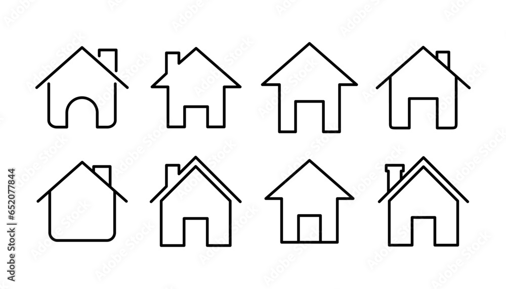 Home icon vector. House vector icon Home icon vector. House vector icon