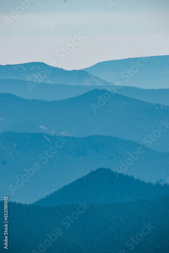 mountain landscape with clouds