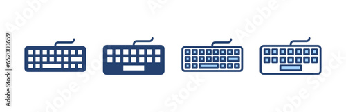 Keyboard icon vector. keyboard sign and symbol