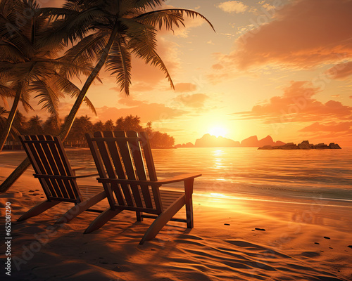 Serene Beach Sunset © Maxim