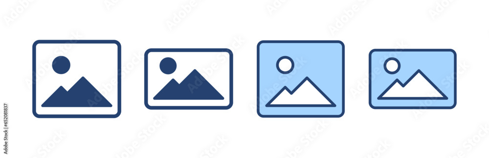 Picture icon vector. photo gallery sign and symbol. image icon Picture icon vector. photo gallery sign and symbol. image icon