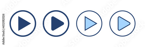 Free Download Play icon vector. Play button sign and symbol - GFXLoad