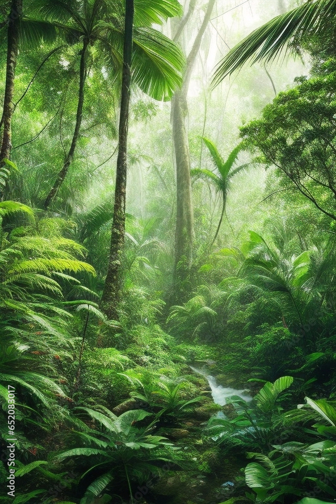 Tropical dense forest and environmental technology