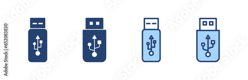 Usb icon vector. Flash disk sign and symbol. flash drive sign.