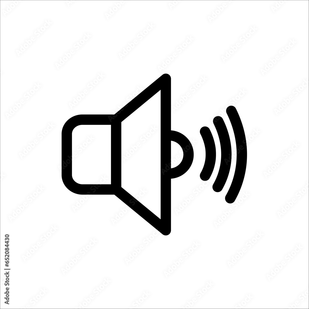 Speaker Icon. Sound Icon, Vector Illustration isolated on white background Speaker Icon. Sound Icon, Vector Illustration isolated on white background