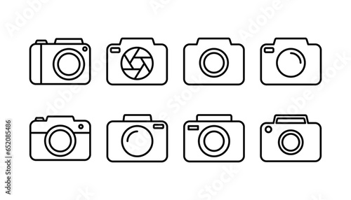 Camera Icon in trendy flat style isolated. Camera symbol web site design