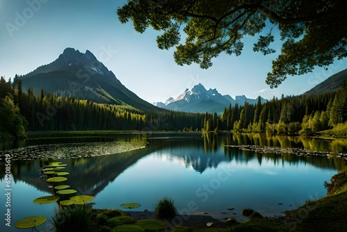 lake in the mountains