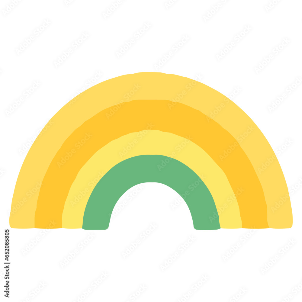 Cute baby Rainbow clipart SVG Bundle, Simple Boho Rainbow, SVG Bundle