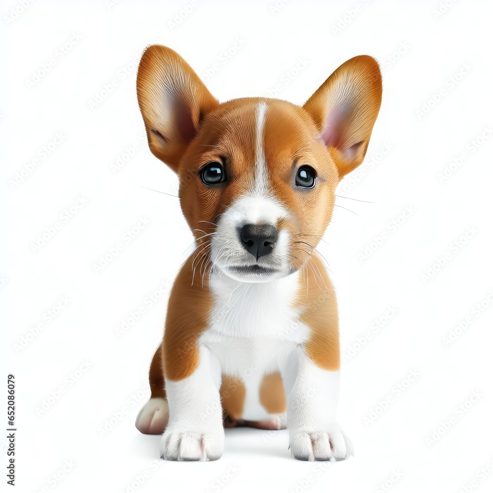 Basenji Baby Doggy Playfulness: Captivating Charisma, Generative AI