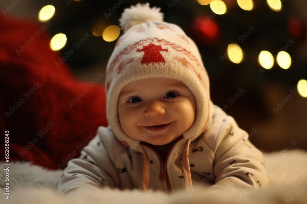 Cute little baby, with selective focus and copy space Cute little baby, with selective focus and copy space