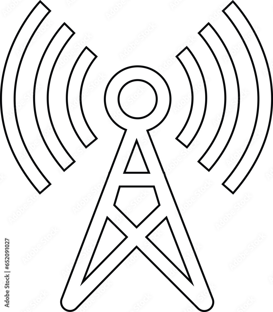 line Radio antenna icon , template logo design emblem, tower communication outline solid isolated on transparent background. antenna icon for your website, mobile, presentation, and logo design. line Radio antenna icon , template logo design emblem, tower communication outline solid isolated on transparent background. antenna icon for your website, mobile, presentation, and logo design.