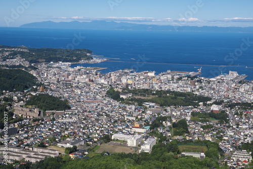 小樽市の天狗山から見える小樽市内