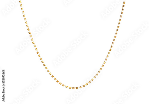 Wallpaper Mural One metal chain isolated on white. Luxury jewelry Torontodigital.ca
