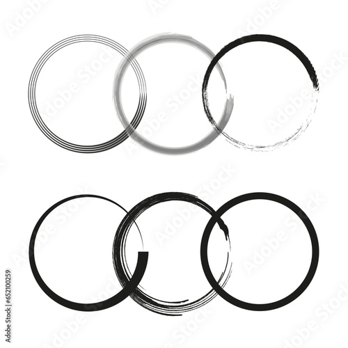 Interlocking circles icon. Circles, rings concept icon. Vector illustration. EPS 10.