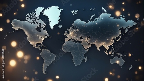 world map photo